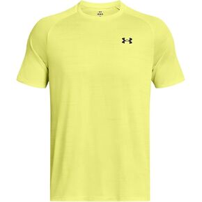 Men's UA Tech™ 2.0 Tiger Short Sleeve Fast Dry Running Shirt Hi Viz Yellow Size XXL