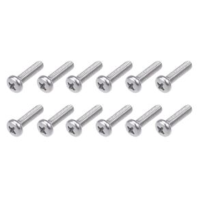 METALLIXITY Machine Screws (M2x3mm) 60Pcs, Phillips Cross Pan Bolts 304 Stainless Steel - for Furniture Installation, Mechanical Fasteners, Office Equipment