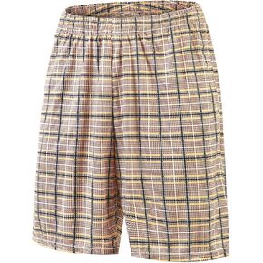 Mens Basketball Athletic Checkered Plaid Shorts with Pockets Casual Workout Active Gym 8'' Shorts Strong Elasticity-Vertical-3PCS-M