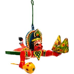 Wooden Colorful Statue God Sculpture Murti Idol for Temple Home Office Decoration and Gifting (Radha Krishna)