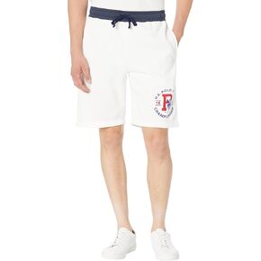 U.S. Polo Assn. Fleece Shorts w/Contrast White LG