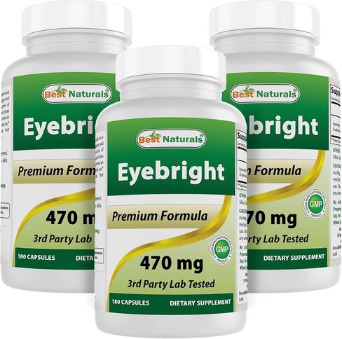Best Naturals Eyebright 470 mg 180 Capsules (180 Count (Pack of 3)) in Kuwait