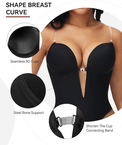 ملابس داخلية نسائية لشكل الجسم عميق على شكل حرف V بدون حمالات بدون ظهر بدون خياطة ملابس داخلية منخفضة الظهر لفستان بدون ظهر ملابس داخلية لحفلات الزفاف والعروس in Kuwait