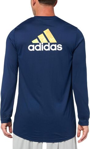 adidas Men's La Galaxy Long Sleeve Pre-Game T-Shirt in Saudi Arabia