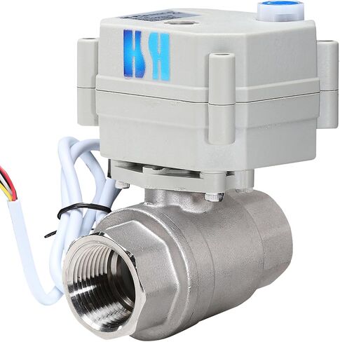 3/8" DN10 2 Way 12VDC 9-24VAC/DC NPT Stainless Steel 304 Three Wires Control On/Off Electrical Motorized Ball Valve in Kuwait