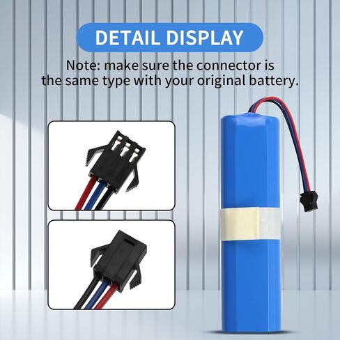 ZTHY Replacement Battery Compatible with Mamibot eXVAC 890, Garlyn SR-800 Max, SUN-INTE-279, Onson J30 Pro, Viomi S9, Viomi D800,Lenovo LR1 S9 VXVC07 1112131415 Robot Vacuum Cleaner 14.4V 5200mAh in Saudi Arabia