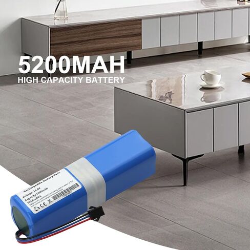 ZTHY Replacement Battery Compatible with Mamibot eXVAC 890, Garlyn SR-800 Max, SUN-INTE-279, Onson J30 Pro, Viomi S9, Viomi D800,Lenovo LR1 S9 VXVC07 1112131415 Robot Vacuum Cleaner 14.4V 5200mAh in Saudi Arabia