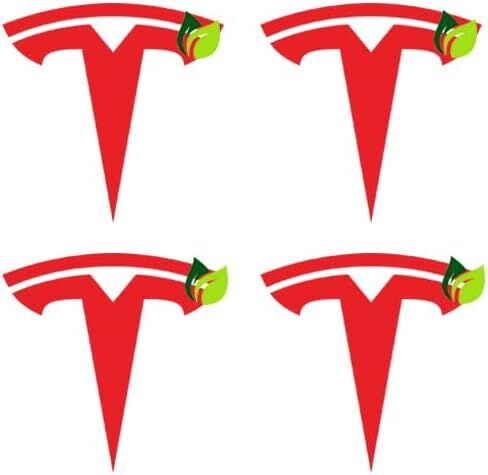 Car Front Side Turn Signal Cover Indicator Camera T-Logo Vinyl Decal Stickers Exterior Decoration Compatible with Tesla Model S X Y 3 (Metallic Silver) 4 Pieces in Saudi Arabia