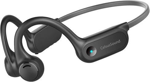 HCMOBI Bone Conduction Headphones, Open-Ear Bluetooth 5.3 Headphones with Mic, IPX7 Waterproof Sports Earbuds Wireless Earphones for Running Workout Cycling, 1.5 Fast Charging and 10H Working Time in Saudi Arabia