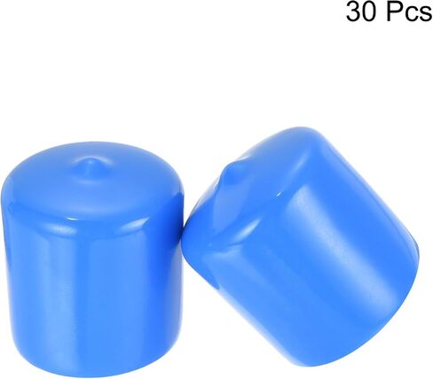 uxcell 30pcs Rubber End Caps 25mm(1 inch) ID Vinyl Round Tube Bolt Cap Cover Screw Thread Protectors Pink in Saudi Arabia
