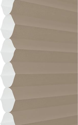 DEZ FURNISHINGS QCLN230720 Cordless Light Filtering Cellular Shade, 72" x 23", Linen in Saudi Arabia