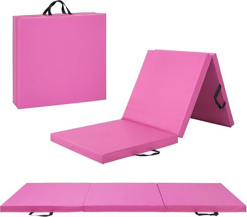CAP All Purpose Folding Anti Tear Exercise Training Aerobic Fitness Gym & Gymnastics Balance Mat. 72"L x 24"W x 2"Thick. BLACK in Saudi Arabia