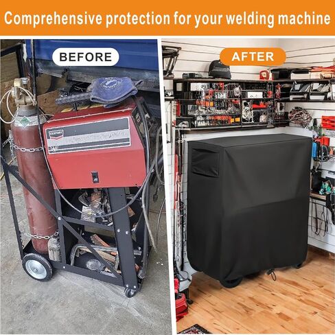 Welding Cart Cover, Suitable for Tig Mig Welder Cart & Plasma cutter Rolling Weldiing Cart Using 125 cu/ft Welding Cylinders, Waterproof & Dustproof.(Cover Only) in Saudi Arabia