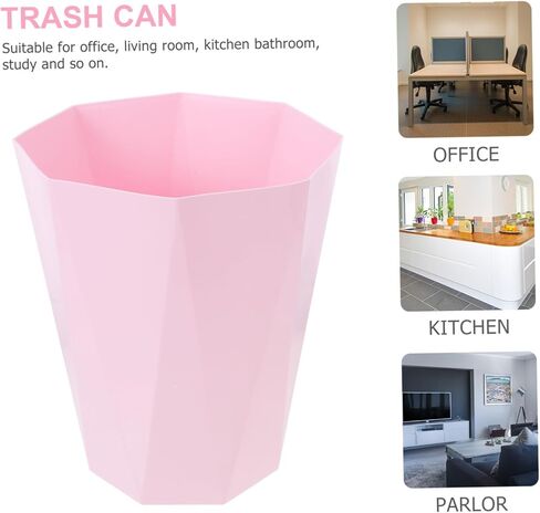 Unomor 1 قطعة حاوية إعادة التدوير المفتوحة، سلة مهملات الحمام، سلة المهملات بدون لمس، سلة المهملات، سلة المهملات، سلة المهملات، سلة المهملات، سلة المهملات، سلة المهملات، سلة المهملات، سلة المهملات، صندوق قمامة المطبخ، حوض الغسيل، المكتب، بدون غطاء in Kuwait