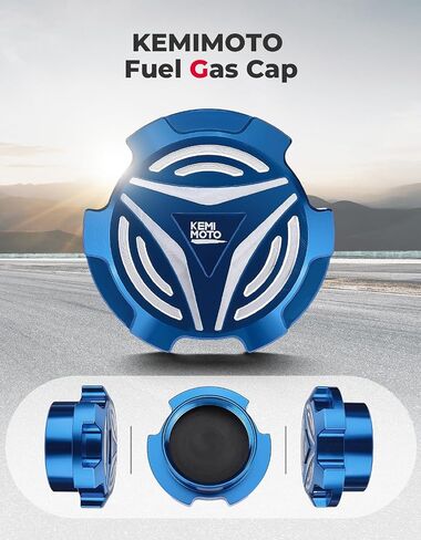 KEMIMOTO Aluminum Gas Cap Compatible with Polaris Slingshot SL LE R S SLR Grand Touring 2015-2023, Fuel Cap Oil Cap Gas Tank Cap, 2521278 for Slingshot Accessories Red in Saudi Arabia