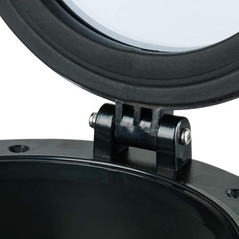 YaeMarine 10 بوصة فتحة مستديرة فتحة فتحة اليخت لاستبدال فتحة النافذة القطر الإجمالي: 10.4 بوصة/265 مم القطر المفتوح: 7.75 بوصة/197 مم أسود in Kuwait