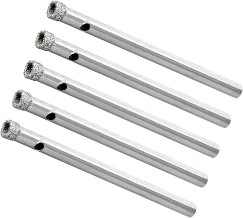Diamond Hole Saws Drill Bits, 4mm / 5/32" Drilling Diameter, Nickel Plated Carbon Steel Drill Bit - (Applications: for Glass Ceramic Tiles Marble Stone), 10-Pieces in Saudi Arabia