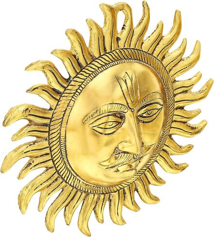 Charmy Crafts Metal Sun, Wall Hanging, Room Decor, Best Housewarming, Gifts Article for Wall Decor (7.5 X 7.5 inch, Golden) in Saudi Arabia