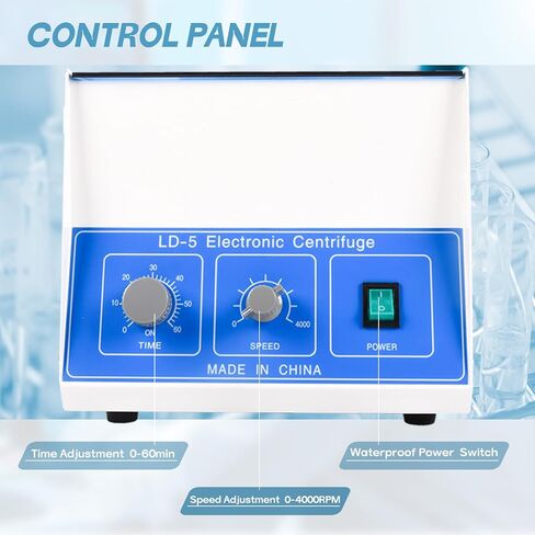 Electric Centrifuge Machine 50mlx8 Tube, 0-4000RPM Speed 2770xg RCF 0-60mins Timer, Benchtop Electric Lab Centrifuge Machine for PRP Plasma, Laboratory School Lab Medical Practice Hospital in Saudi Arabia