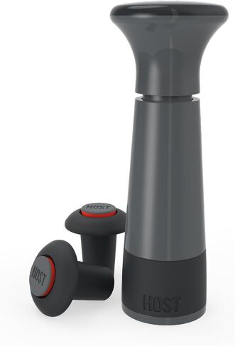 مضخة حفظ النبيذ AirLOCK وحافظة النبيذ مع سدادات النبيذ ومضخة النبيذ وسدادة زجاجة النبيذ المفرغة، مجموعة من 3، أسود in Kuwait