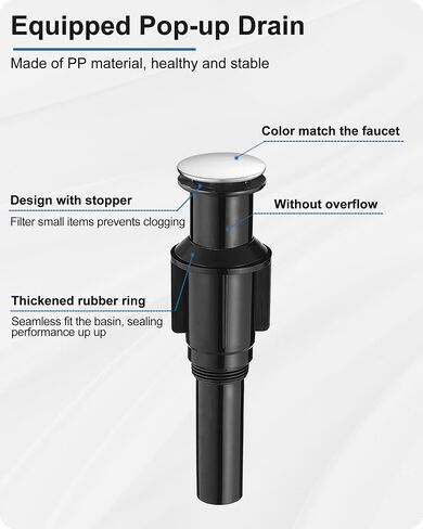 Tall Waterfall Bathroom Faucet Chrome, Single Handle Brass Vessel Faucet, Tall Faucet for Bathroom Sink, Bathroom Vanity Faucets 1 Hole with Pop up Drain Water Lines in Saudi Arabia