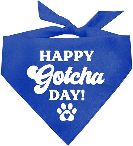 Happy Gotcha Day! Dog Bandana (Assorted Colors) in Saudi Arabia