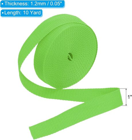 PATIKIL 10 Yard Webbing, 2 Inch Polypropylene Webbing Strap Heavy Webbing Roll Chair Straps for Indoor Outdoor Climbing DIY Crafting, Cream in Saudi Arabia