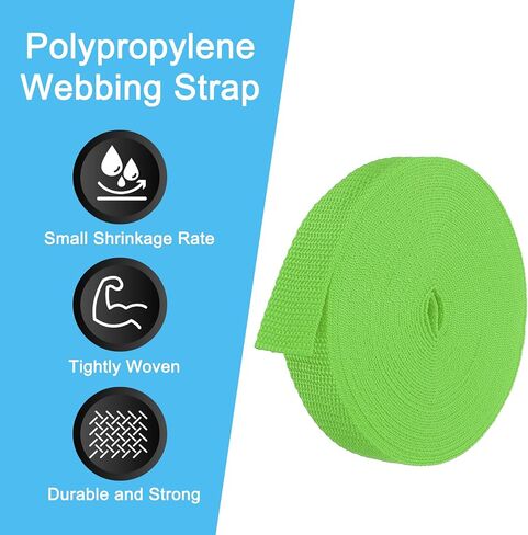 PATIKIL 10 Yard Webbing, 2 Inch Polypropylene Webbing Strap Heavy Webbing Roll Chair Straps for Indoor Outdoor Climbing DIY Crafting, Cream in Saudi Arabia