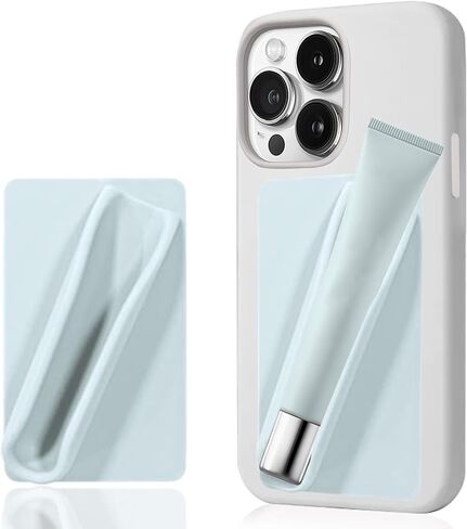 Silicone Lip Holder for Back of Cell Phone Sleeve,Lipstick Lip Glaze Phone Case Back Stick On Holder for iPhone and Android Smartphones(Purple) in Saudi Arabia