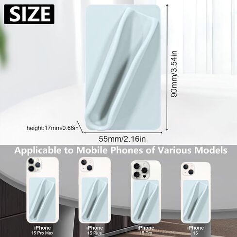 Silicone Lip Holder for Back of Cell Phone Sleeve,Lipstick Lip Glaze Phone Case Back Stick On Holder for iPhone and Android Smartphones(Purple) in Saudi Arabia