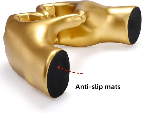 الذهب القلب الأيدي النحت ديكور غرفة، ديكور جمالي لغرفة المعيشة غرفة نوم رف الكتب، الحب إصبع الفن الحديث النحت الجمالي للمنزل مكتب سطح المكتب in Kuwait