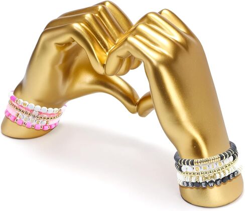 الذهب القلب الأيدي النحت ديكور غرفة، ديكور جمالي لغرفة المعيشة غرفة نوم رف الكتب، الحب إصبع الفن الحديث النحت الجمالي للمنزل مكتب سطح المكتب in Kuwait