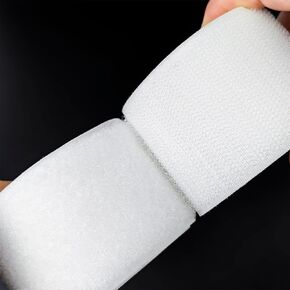 Matenf Hook and Loop Strips with Adhesive, 2 Inch x 10 Feet, Excellent Grip, Strong Sticky Back, Heavy Duty, Mounting Tape, Double Side Tape for Fixing and Hanging, Home School and Office Use