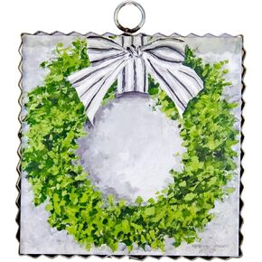 The Round Top Collection - Gallery Boxwood Wreath Mini- Metal/Wood