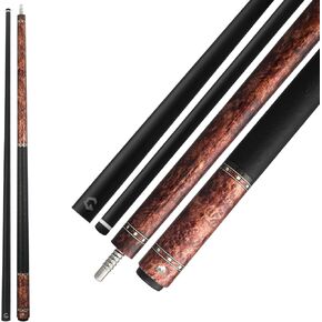 RHINO G-w Series Pool Cue - Amboyna, Bocote, Ebony, Snakewood, Thuya - 3/8-8 Joint - 12.5 mm Tip Diameter