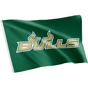 Desert Cactus University of South Florida Flag USF Bulls Flag Banners 100% Polyester Indoor Outdoor 3x5 feet Flags (Style 2)