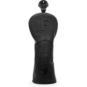 Golf Club Headcover for Driver Covers, Fairway Wood Covers, Hybrid Covers Black Eagle Style Premium Leather 3 Wood Headcover Set with Interchangeable No. Tags Golf Club Covers