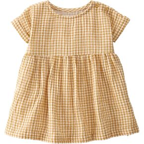 little planet by carter's baby-girls Baby & Toddler Girls' Organic Cotton Dress, Blue, 5T