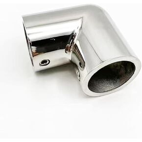 Boat Railing Hardware Marine Grade 316 Steel Stainless 2-Way Boat Hand Rail Fitting 90 Degree Elbow Pipe Connector for 1 Inch Tubing- 1piece