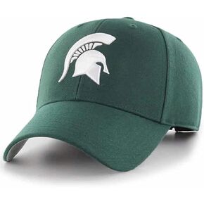 Officially Licensed Michigan State MVP Hat Classic Primary Team Logo Adjustable Spartans Structured Cap (Green)