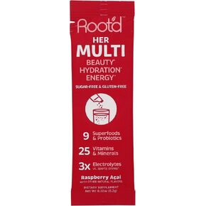 Root'd - Powder Multivitmian with Electrolytes and probiotics, Sugar Free (1 Pack, for Her) in Kuwait