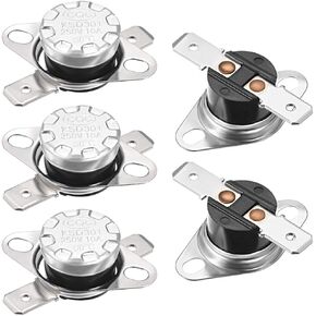 uxcell KSD301 Thermostat 90°C/194°F 10A Normally Closed N.C Adjust Snap Disc Temperature Switch for Microwave,Oven,Coffee Maker 2pcs