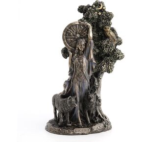 Veronese Design 9.5" Arianrhod The Goddess of Fate Cold Cast Resin Antique Bronze Finish Statue
