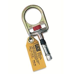3M Capital Safety 2104560 Concrete Anchor, D-Ring Anchor for 11/16-Inch Hole with Swiveling D-Ring, Silver/Red