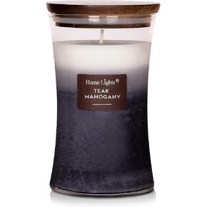 HomeLights شموع من 3 طبقات معطرة للمنزل، 21.52 أونصة شموع معطرة بشمع الصويا الطبيعي تحرق حتى 100 ساعة، جرة كبيرة، قرفة التفاح in Kuwait