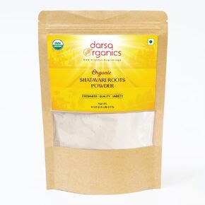 Organic Shatavari Cut & Sifted from India 4 oz | Asparagus Racemosus | Supports Lactation | Improves Female reproductive Health | Boosts Vitality & Strength | Helps Hair Growth