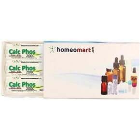 Calcarea Phosphorica Homeopathy Pellets(Pills) in 200c Potency, Pack f 3