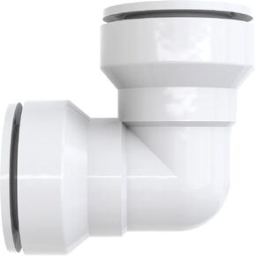 Keeney 96IPK Insta-Plumb 1-1/4 in. Plastic Push-to-Connect Trap Adapter, White