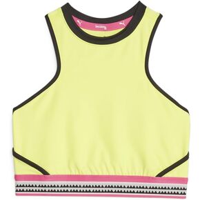 Puma Womens Lemlem Crop Tank Training Casual - Yellow