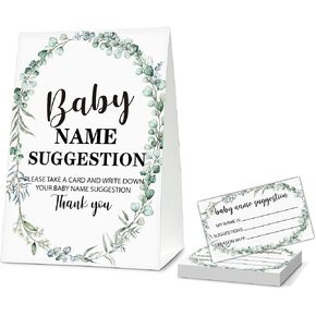 Pink Floral Elephant Baby Shower Party 5"x7" Self-Standing Diaper Raffle Sign With 50 Cards(2.1"x3.5"), Baby Gender Announce Party Decorations Supplies - diaper-H01